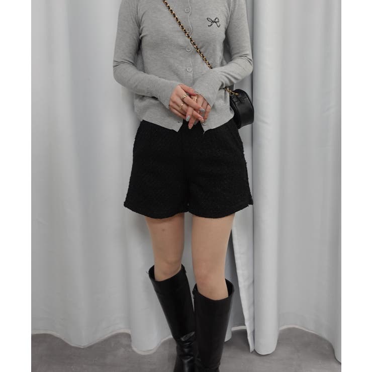 ハイウエストツイードショートパンツ | CORNERS  | 詳細画像4 