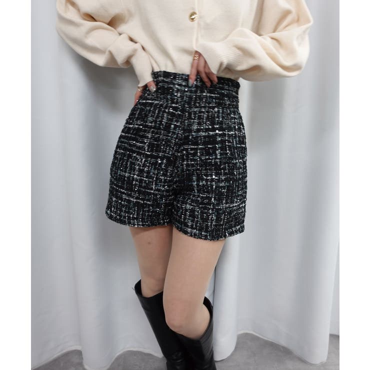 ハイウエストツイードショートパンツ | CORNERS  | 詳細画像1 