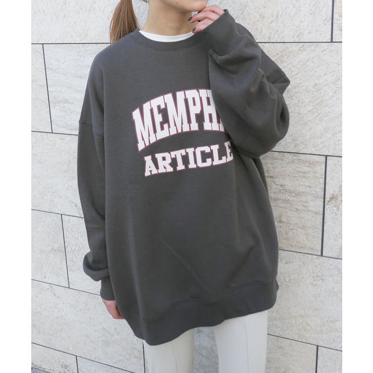 裏起毛カレッジロゴビッグシルエットスウェット | CORNERS  | 詳細画像2