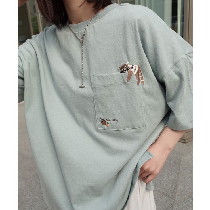 ミント | アニマル刺繍Tシャツ | CORNERS 
