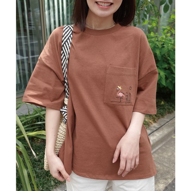 アニマル刺繍Tシャツ[品番：TRIW0004081]｜CORNERS （コーナーズ
