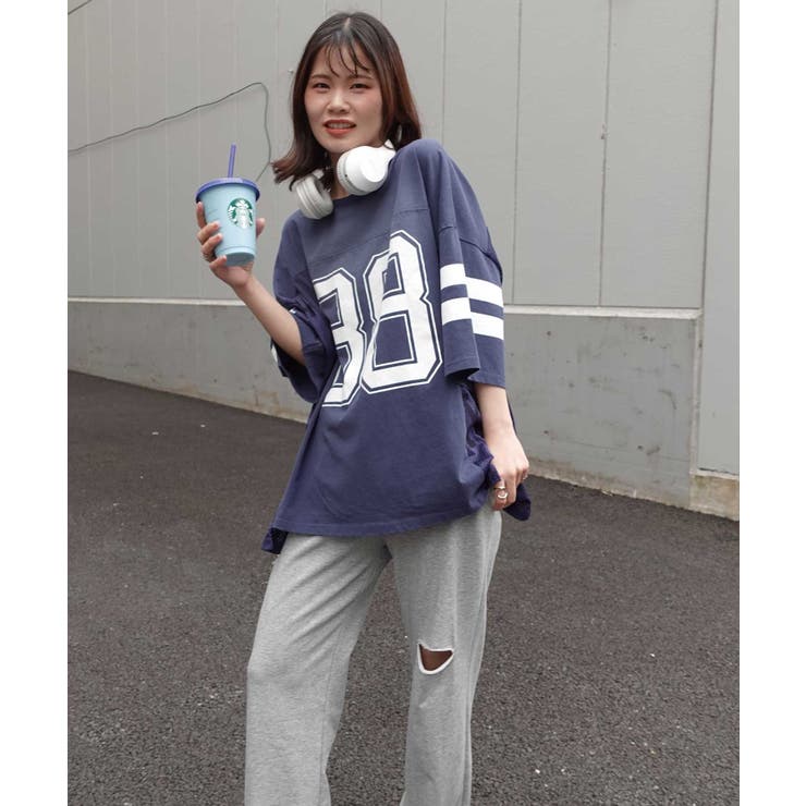 メッシュ切り替えナンバーTシャツ[品番：TRIW0004105]｜CORNERS