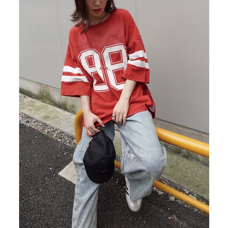 メッシュ切り替えナンバーTシャツ | CORNERS  | 詳細画像1 