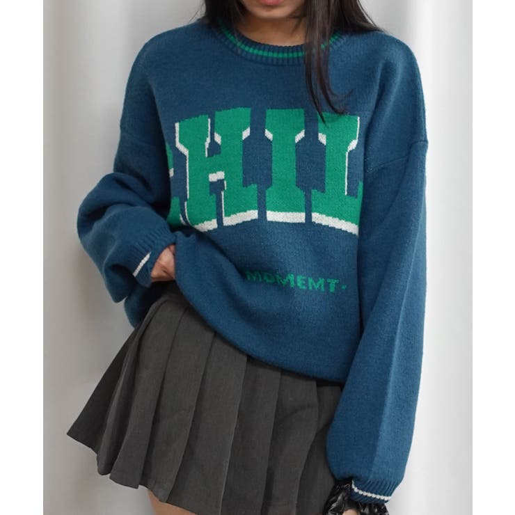 CHILLロゴジャガードニットプルオーバー | CORNERS  | 詳細画像13 