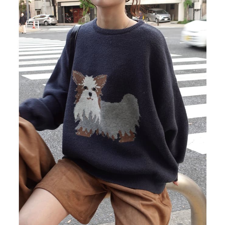 DOG柄ジャガードニットプルオーバー | CORNERS  | 詳細画像11 