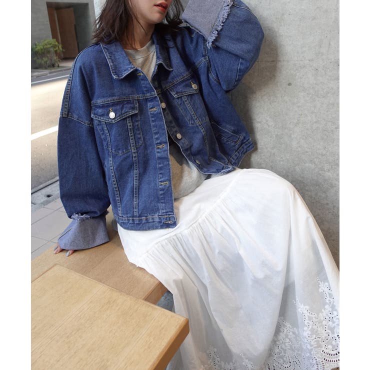 ワイドスリーブデニムジャケット[品番：TRIW0004264]｜CORNERS