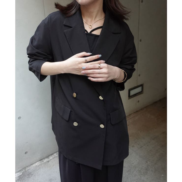 ブラック | 金ボタンテーラードジャケット | CORNERS 