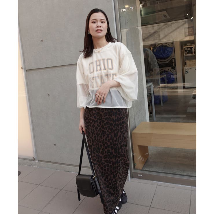 カレッジTシャツ×チュールトップスセット | CORNERS  | 詳細画像3 