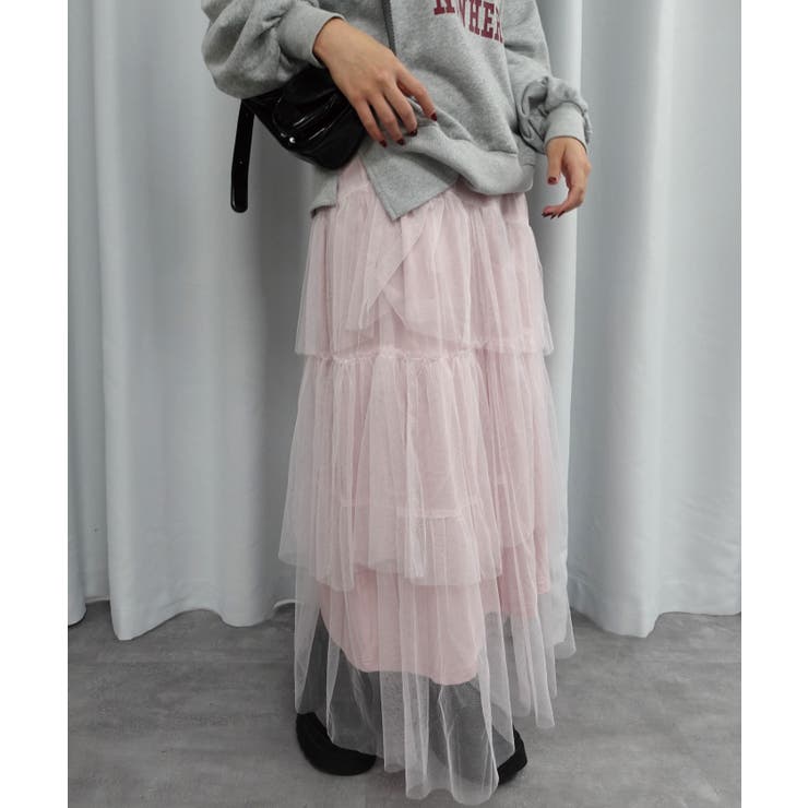 チュールランダムティアードスカート | CORNERS  | 詳細画像12 