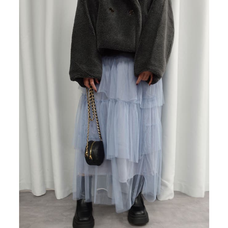 チュールランダムティアードスカート | CORNERS  | 詳細画像13 