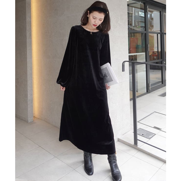 ベロアバックオープンワンピース | CORNERS  | 詳細画像9 