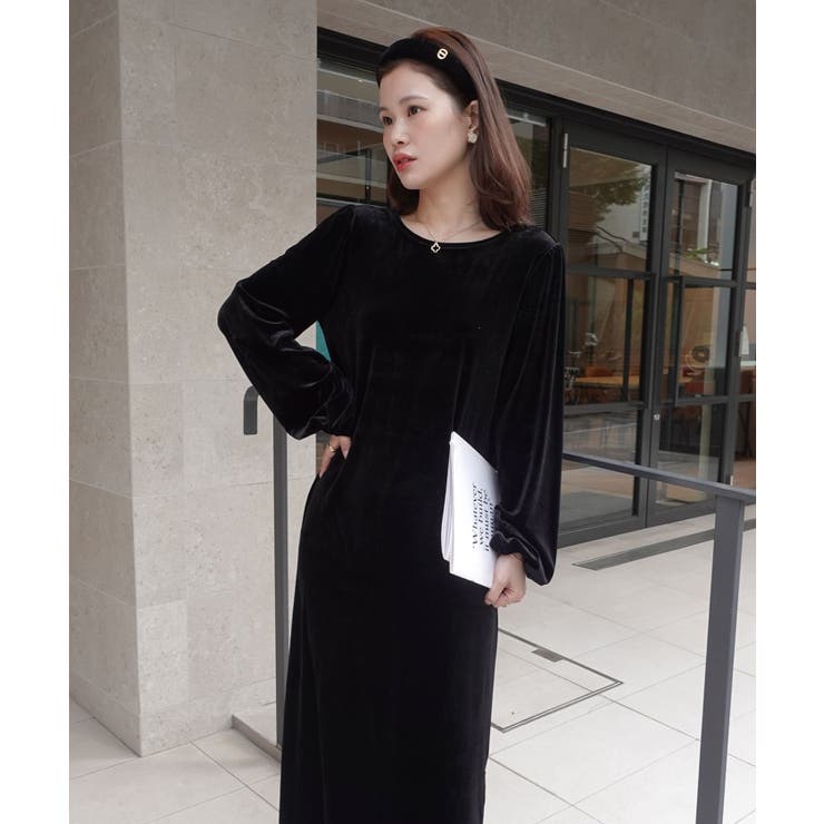 ベロアバックオープンワンピース | CORNERS  | 詳細画像8 