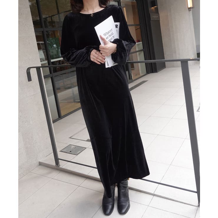 ベロアバックオープンワンピース | CORNERS  | 詳細画像4 