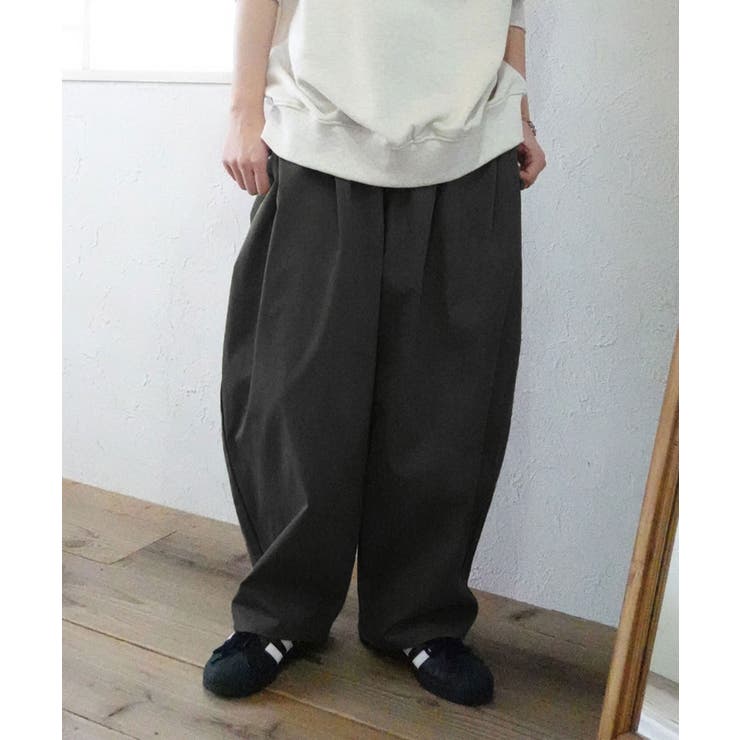 ツイルサイドタックコクーンパンツ[品番：TRIW0003981]｜CORNERS