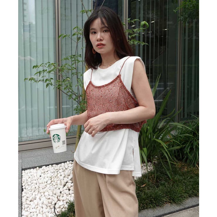 ネップメッシュビスチェ | CORNERS  | 詳細画像15 