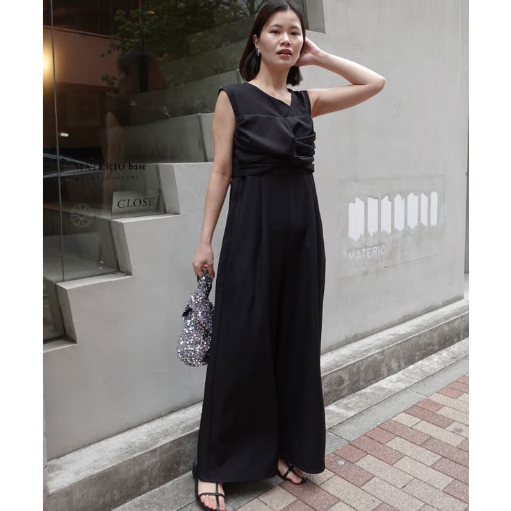 リネンタッチアシメオールインワン[品番：TRIW0004059]｜CORNERS