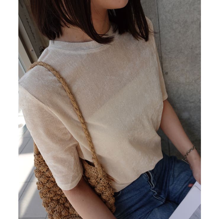 シアーベロアハーフスリーブTシャツ | CORNERS  | 詳細画像19 