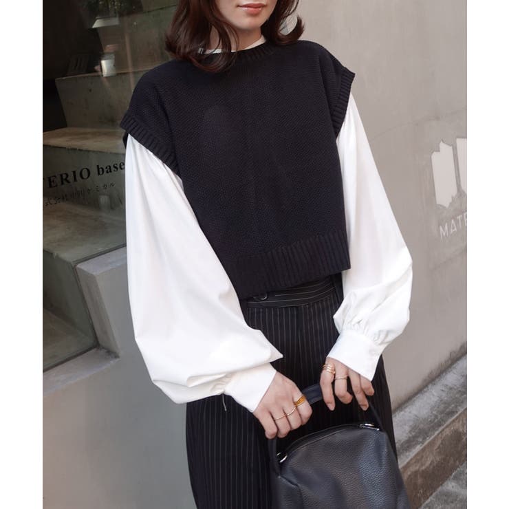 バルキーモスステッチショートトップス | CORNERS  | 詳細画像1 