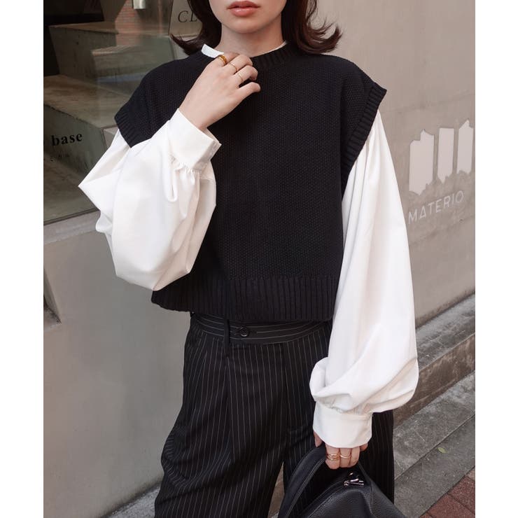 バルキーモスステッチショートトップス | CORNERS  | 詳細画像18 