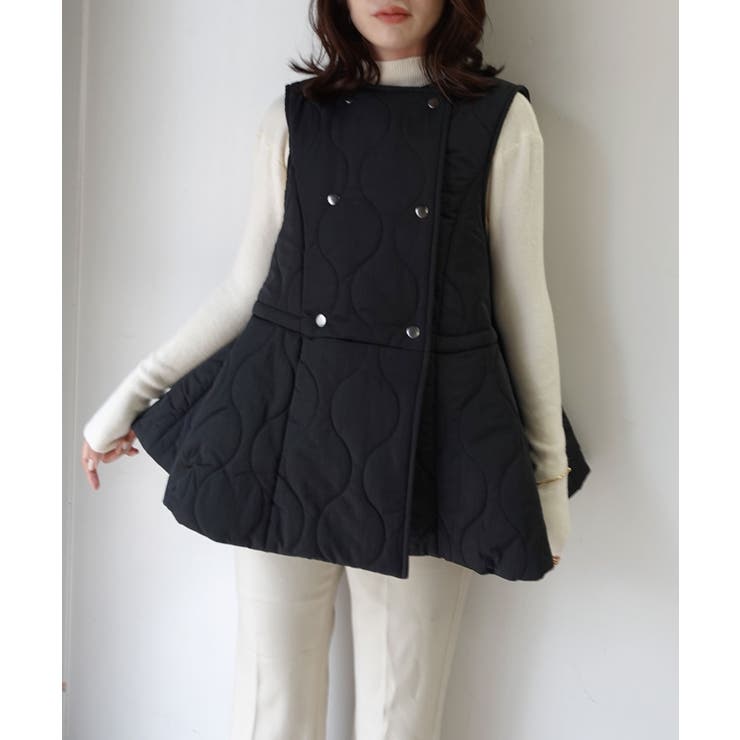 キルティングフレアベスト[品番：TRIW0004180]｜CORNERS （コーナーズ