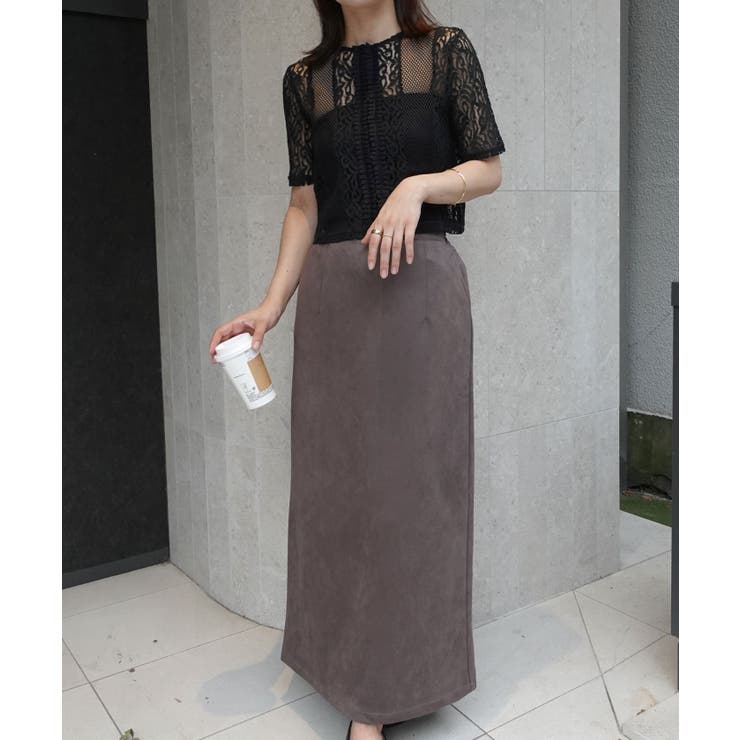 フェイクスエードナロースカート | CORNERS  | 詳細画像7 