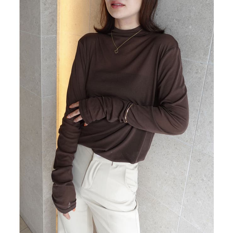 パワーメッシュボトルネックロンT | CORNERS  | 詳細画像21