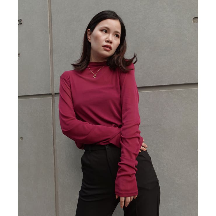 パワーメッシュボトルネックロンT | CORNERS  | 詳細画像25