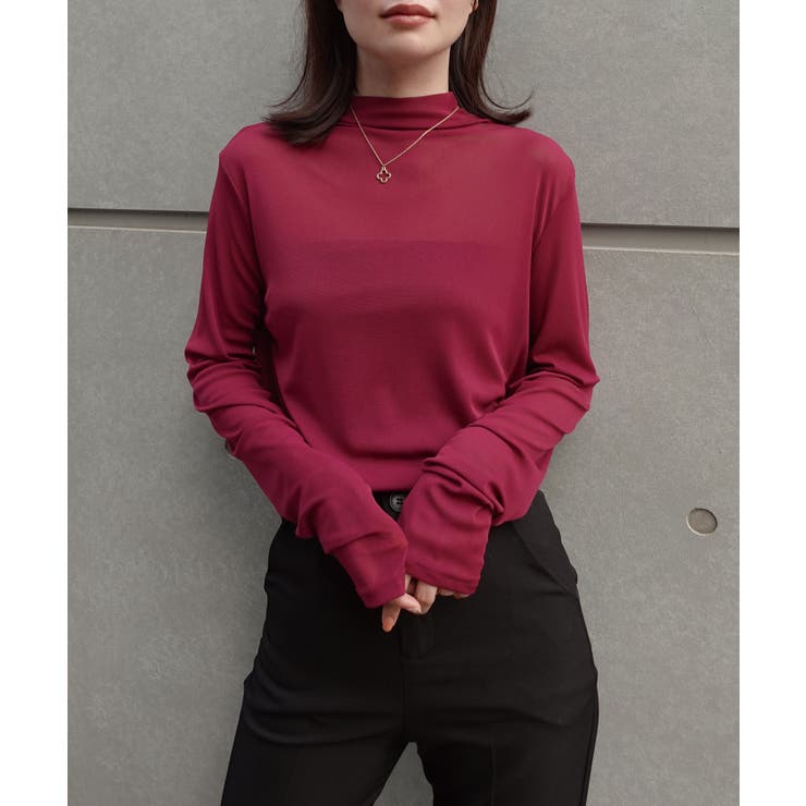 パワーメッシュボトルネックロンT | CORNERS  | 詳細画像26