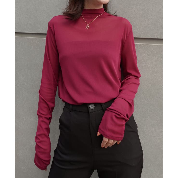 パワーメッシュボトルネックロンT | CORNERS  | 詳細画像8