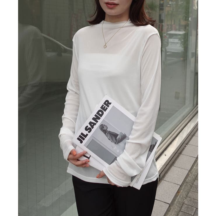 パワーメッシュボトルネックロンT | CORNERS  | 詳細画像11