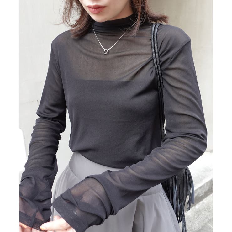 パワーメッシュボトルネックロンT | CORNERS  | 詳細画像17