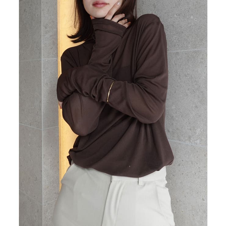 パワーメッシュボトルネックロンT | CORNERS  | 詳細画像20