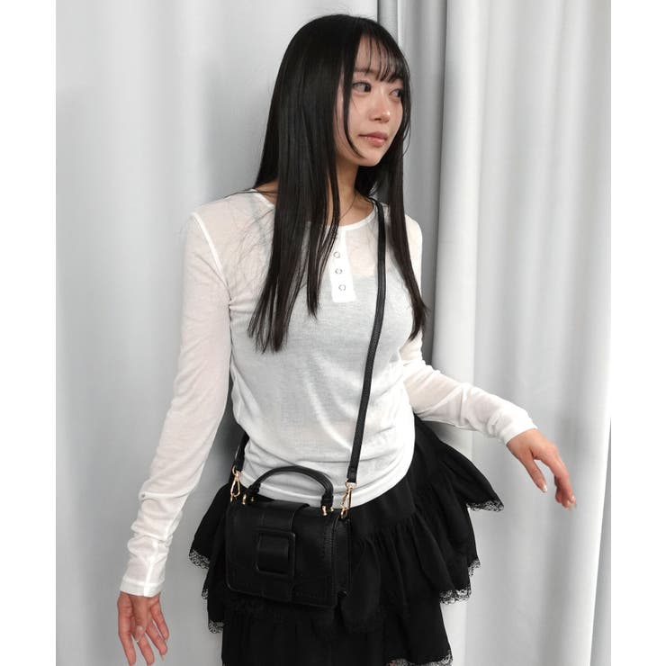 シアーリブヘンリーネックトップス | CORNERS  | 詳細画像13 