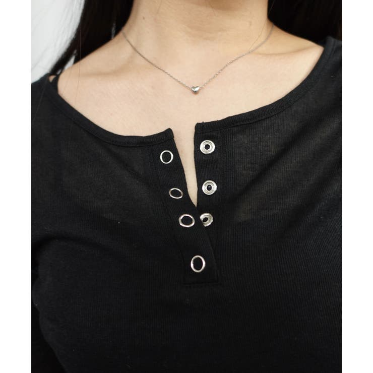 シアーリブヘンリーネックトップス | CORNERS  | 詳細画像8 