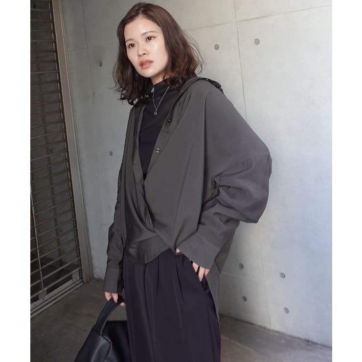 ポプリン2wayカシュクールシャツ | CORNERS  | 詳細画像3 