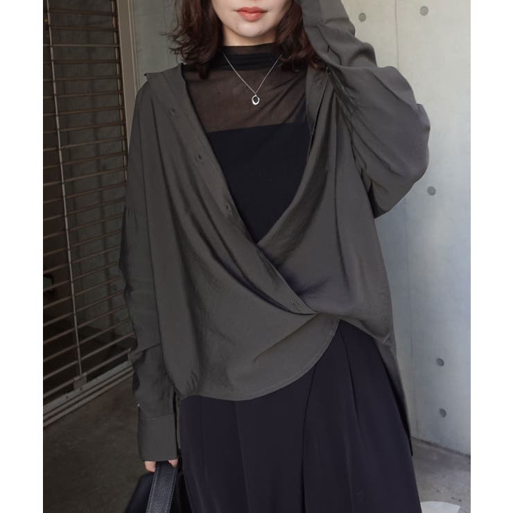 ポプリン2wayカシュクールシャツ | CORNERS  | 詳細画像17 