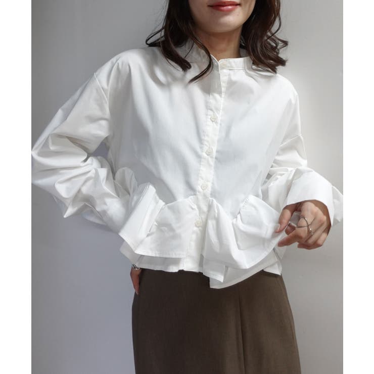 ブロードフリルヘムブラウス | CORNERS  | 詳細画像21 