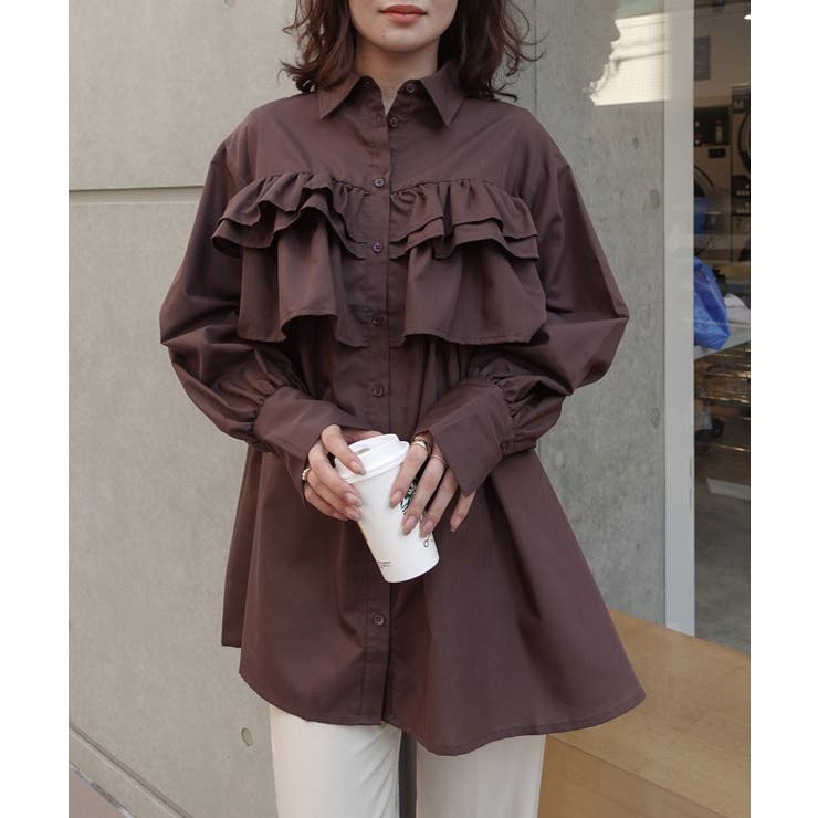 ブロードフリルチュニックブラウス | CORNERS  | 詳細画像1 