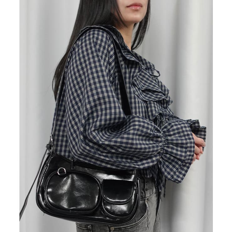 チェックラッフルカラーブラウス | CORNERS  | 詳細画像9 