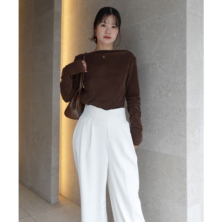 マットベロアボートネックトップス | CORNERS  | 詳細画像7 