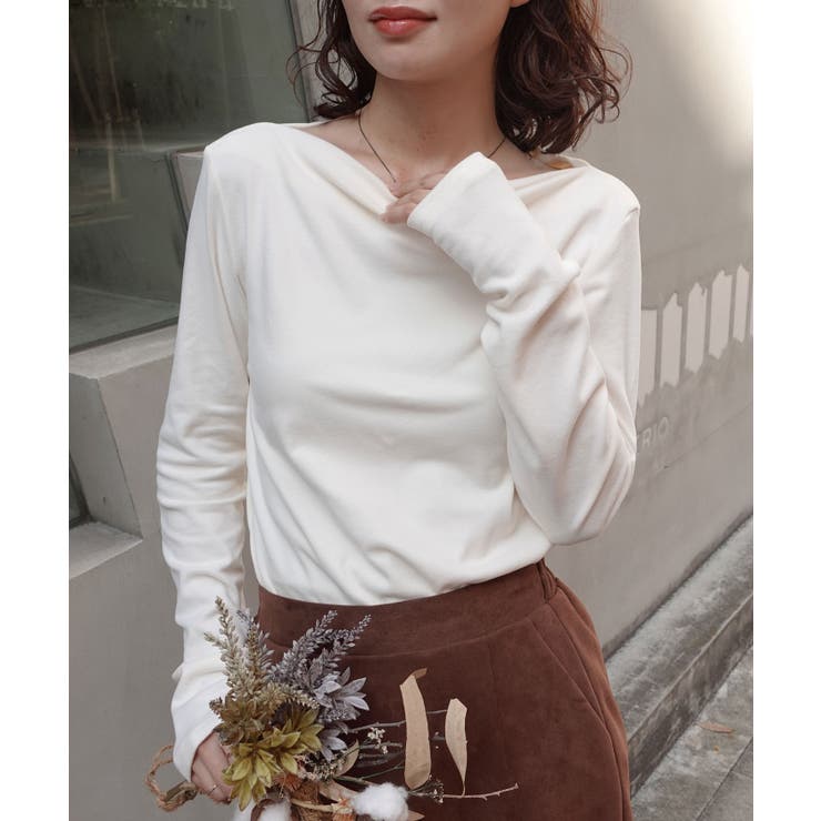 マットベロアボートネックトップス | CORNERS  | 詳細画像9 