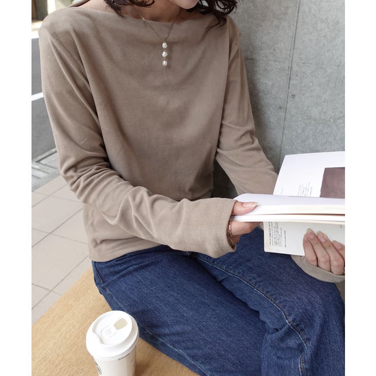 マットベロアボートネックトップス | CORNERS  | 詳細画像10 