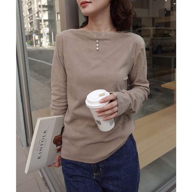 マットベロアボートネックトップス | CORNERS  | 詳細画像6 