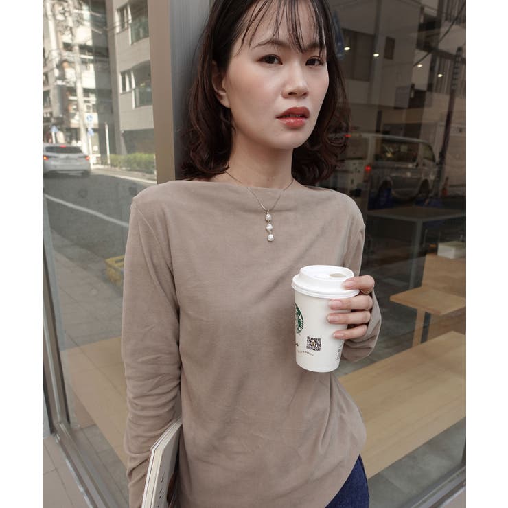 マットベロアボートネックトップス | CORNERS  | 詳細画像11 