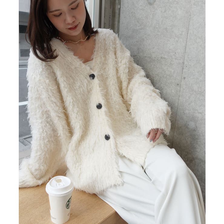 モンスターシャギーニットカーディガン | CORNERS  | 詳細画像13 