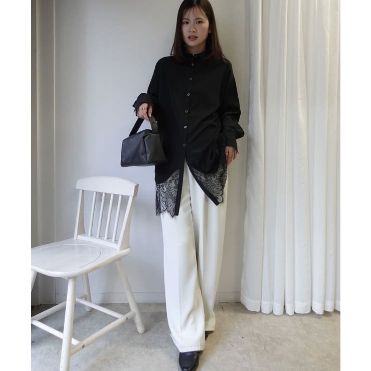 裾レースシャツ | CORNERS  | 詳細画像9 