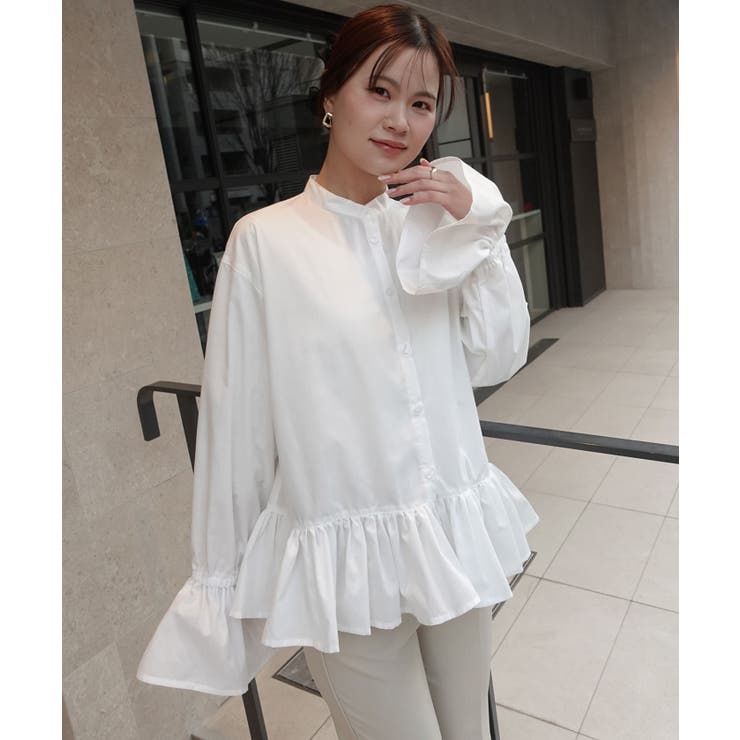 裾フリルブラウス | CORNERS  | 詳細画像4 