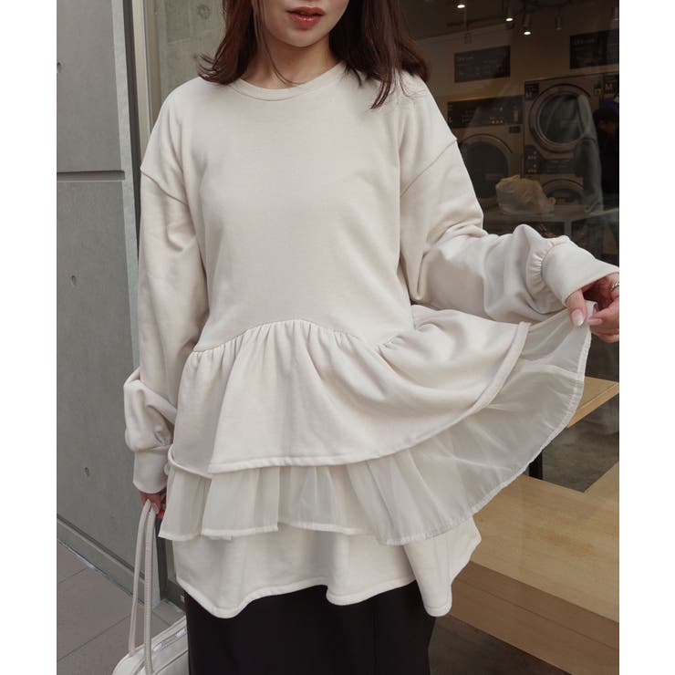 裏毛ティアードペプラムトップス | CORNERS  | 詳細画像20 