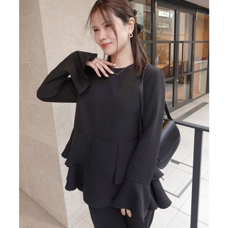 オケージョンペプラムブラウス | CORNERS  | 詳細画像2 