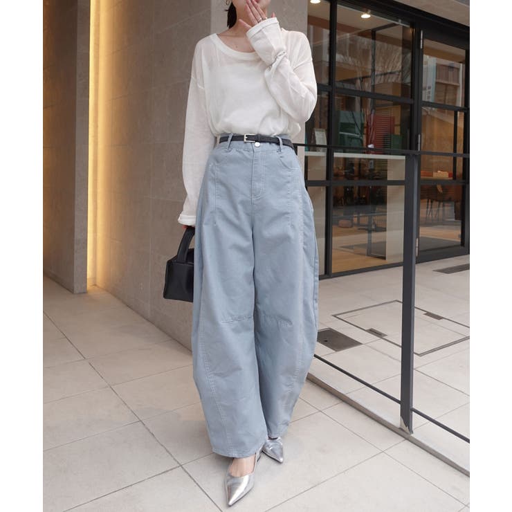 ツイル配色ステッチバレルパンツ | CORNERS  | 詳細画像9 